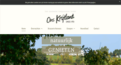 Desktop Screenshot of krijtland.nl